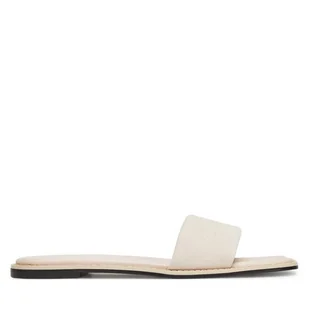Klapki Calvin Klein Flat Slide - He HW0HW02378 Écru - Klapki i japonki damskie - miniaturka - grafika 1