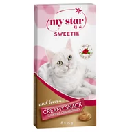 Przysmaki dla kotów - My Star is a Sweetie – Creamy Snack Superfood, indyk z żurawiną - 48 x 15 g| Dostawa i zwrot GRATIS od 99 zł - miniaturka - grafika 1