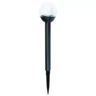 Lampy ogrodowe - Zestaw lamp solarnych czarnych kula 33,5 cm 4 sztuki - miniaturka - grafika 1