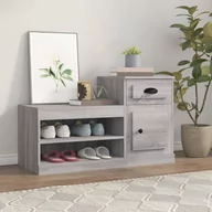 Wieszaki i stojaki - vidaXL Szafka na buty, szary dąb sonoma, 100x42x60 cm - miniaturka - grafika 1
