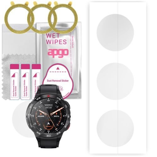 3x folia ochronna hydrożelowa do Mibro Watch GS Pro - apgo Smartwatch Hydrogel Protection Ochrona na ekran smartwatcha