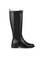 Kozaki damskie - Geox Oficerki D Walk Pleasure D36TGH 04948 C9999 Czarny - miniaturka - grafika 1