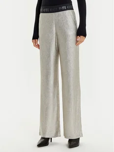 OUI Spodnie materiałowe 88770 Złoty Regular Fit - Spodnie damskie - miniaturka - grafika 1