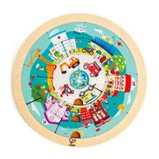 Układanki dla dzieci - Hape International karuzela zawodowa (puzzle dla dzieci) - miniaturka - grafika 1