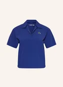 Koszulki i topy damskie - Lacoste Funkcyjna Koszulka Polo blau - LACOSTE - miniaturka - grafika 1