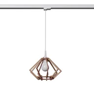 Lampy sufitowe - 3-fazowa lampa wisząca do systemu szynowego POMPELMO MYL.00209 drewniana - miniaturka - grafika 1