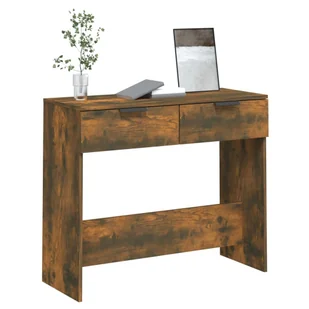 Lumarko Stolik konsolowy, przydymiony dąb, 90x36x75 cm - Konsole i sekretarzyki - miniaturka - grafika 5