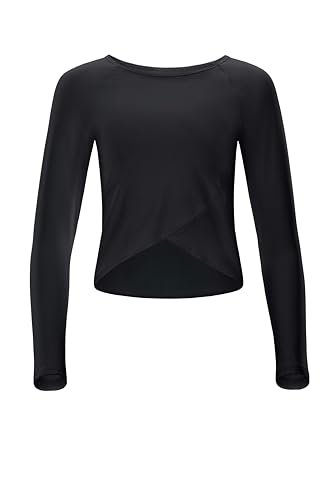 Winshape Functional Light and Soft Cropped Long Sleeve Top AET131LS z nakładaną aplikacją, ultra miękki styl, fitness, czas wolny, joga, pilates