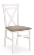 Krzesła - Krzesło ELIOR Vegas, biało-beżowe, 90x45x49 cm - miniaturka - grafika 1