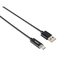 Kable USB - Hama Kabel USB Type-C, wyświetlacz z podświetleniem LED, czarny, 1 m 00074255 - miniaturka - grafika 1