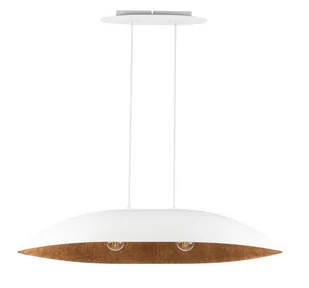 Lampa do kuchni wisząca Gondola M 40639 Sigma nad wyspę biała miedziana - Lampy sufitowe - miniaturka - grafika 1