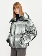 Kurtki damskie - Colmar Kurtka puchowa 2283 9YM Srebrny Oversize - miniaturka - grafika 1