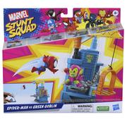 Figurki dla dzieci - Hasbro, Marvel Stunt Squad, Zestaw Spider-man vs Green Goblin, F7062 - miniaturka - grafika 1