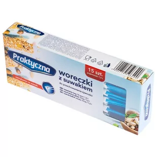 Fl1 WORECZKI Z SUWAKIEM PRAKTYCZNA 1,5L 15 SZT 4PY-WOR-6490 + - Pozostałe akcesoria kuchenne - miniaturka - grafika 1