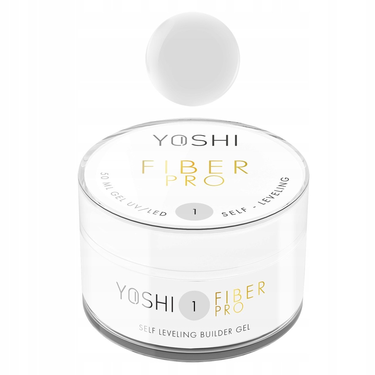 YOSHI Żel Budujący do paznokci UV LED przezroczysty FIBER PRO No 1 50ml