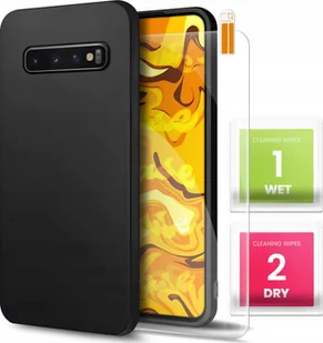 Hello Case Etui do Samsung Galaxy S10e Czarne, Matowe, Obudowa, Silikon SZKŁO 9H - Etui i futerały do telefonów - miniaturka - grafika 1