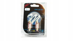 Żarówka Led 12V C5W 0.37W Rurka SV8.5 Czerwona Kpl - Żarówki samochodowe - miniaturka - grafika 1