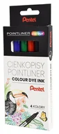 Cienkopisy - Pentel Cienkopis 4kol 0.4 Fib Pen S40-ST4PL Wb - miniaturka - grafika 1