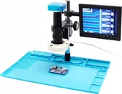 Mikroskopy i lupy - Mikroskop Techrebal MIKROSKOP DLA ELEKTRONIKA Z KAMERĄ 4K WYŚWIETLACZ - miniaturka - grafika 1