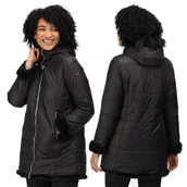 Płaszcze damskie - Dwustronny damski płaszcz z kapturem ocieplana kurtka Regatta RWN192 80 S - miniaturka - grafika 1