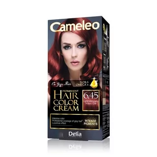 DELIA Cosmetics Cameleo HCC Farba permanentna Omega+ nr 6.45 Light Mahogany 1op - Farby do włosów i szampony koloryzujące - miniaturka - grafika 1