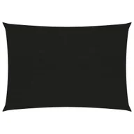 Parasole ogrodowe - vidaXL Żagiel przeciwsłoneczny, 160 g/m, czarny, 4x5 m, HDPE vidaXL - miniaturka - grafika 1