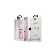 Etui i futerały do telefonów - Karl Lagerfeld KLHCP13STGKCP iPhone 13 mini 5,4" hardcase różowy/pink Gradient Ikonik Karl & Choupette KF000997 - miniaturka - grafika 1