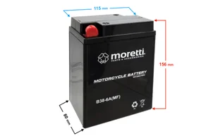 Akumulator Moretti AGM (Gel) MB38-6A - Ładowarki i akumulatory - miniaturka - grafika 1