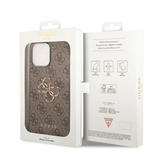 Guess GUHCP15X4GMGBR iPhone 15 Pro Max 6.7" brązowy/brown hardcase 4G Big Metal Logo - Etui i futerały do telefonów - miniaturka - grafika 8