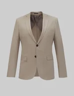 Marynarki męskie - marynarka do zestawu godrano beżowy slim fit - miniaturka - grafika 1