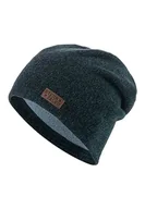 Czapki damskie - Sterntaler Chłopięca czapka typu beanie melanż, granatowa, 51 - miniaturka - grafika 1