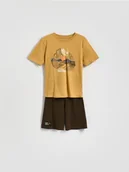 Skarpetki dla dzieci - Reserved - Bawełniana piżama - bursztynowy - miniaturka - grafika 1