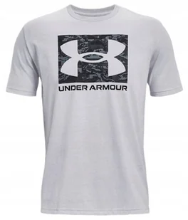 Koszulka męska Under Armour ABC CAMO BOXED LOGO SS szara bawełniana M - Koszulki męskie - miniaturka - grafika 1