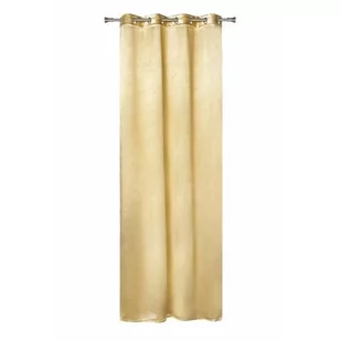 Zasłona z kółkami JUBILE 140 x 260 cm gold - Zasłony - miniaturka - grafika 1