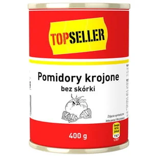 Topseller Pomidory Krojone Bez Skórki 400G - Pasztet i przetwory mięsne - miniaturka - grafika 1