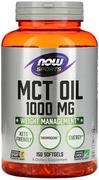 Suplementy naturalne - NOW SPORTS MCT Oil 1000mg (Olej MCT, Kontrola wagi) 150 Kapsułek żelowych - miniaturka - grafika 1