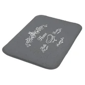 Dywaniki łazienkowe - Dywanik NICEA 40 x 60 cm szary - miniaturka - grafika 1