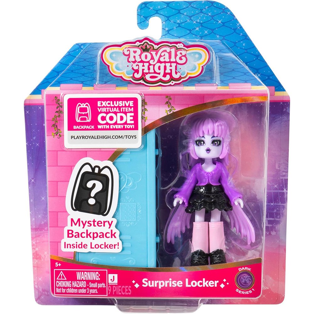 Royale High Dark Fairy Surprise Locker Lalka + Szafa i Akcesoria Figurka