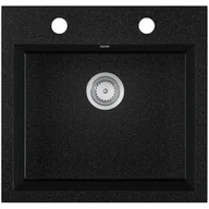 Zlewozmywaki - EOS Zlewozmywak granitowy COMO czarny grafit - miniaturka - grafika 1