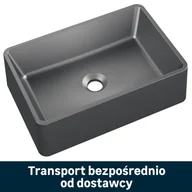Umywalki - Umywalka konglomeratowa Bochun Szary 45 x 30 Axis - miniaturka - grafika 1