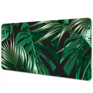 Ochronna mata na biurko Czerwone kwiaty 90x45 cm - Podkładki na biurko - miniaturka - grafika 1