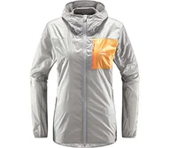 Kurtki damskie - Haglöfs 605237_4TL L.I.M SHIELD HOOD DAMSKA kurtka DAMSKA CONCRETE/SOFT ORANGE, rozmiar S - miniaturka - grafika 1