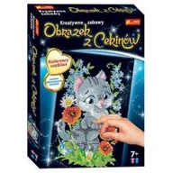 Gadżety do domu - Ranok-Creative Obrazek z cekinów - kotek, zestaw kreatywny - miniaturka - grafika 1