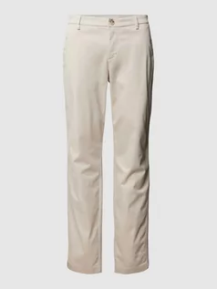 Spodnie męskie - Chinosy o kroju slim fit z dodatkiem wiskozy model ‘OLAV’ - grafika 1