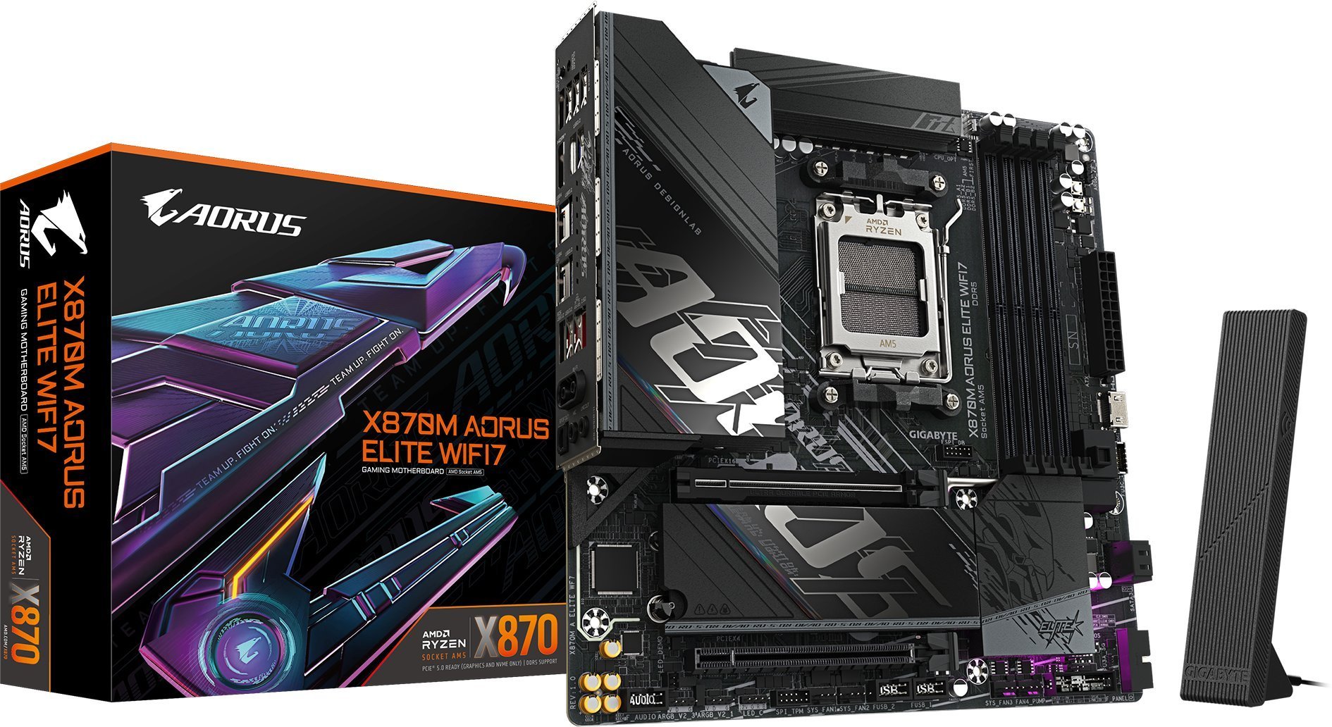 GIGABYTE X870M AORUS ELITE WIFI7 AMD X870 Gniazdo AM5 micro ATX