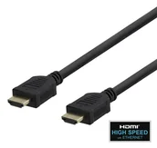 Kable komputerowe i do monitorów - Deltaco R00100015 kabel HDMI 5 m HDMI Typu A (Standard) Czarny R00100015 - miniaturka - grafika 1