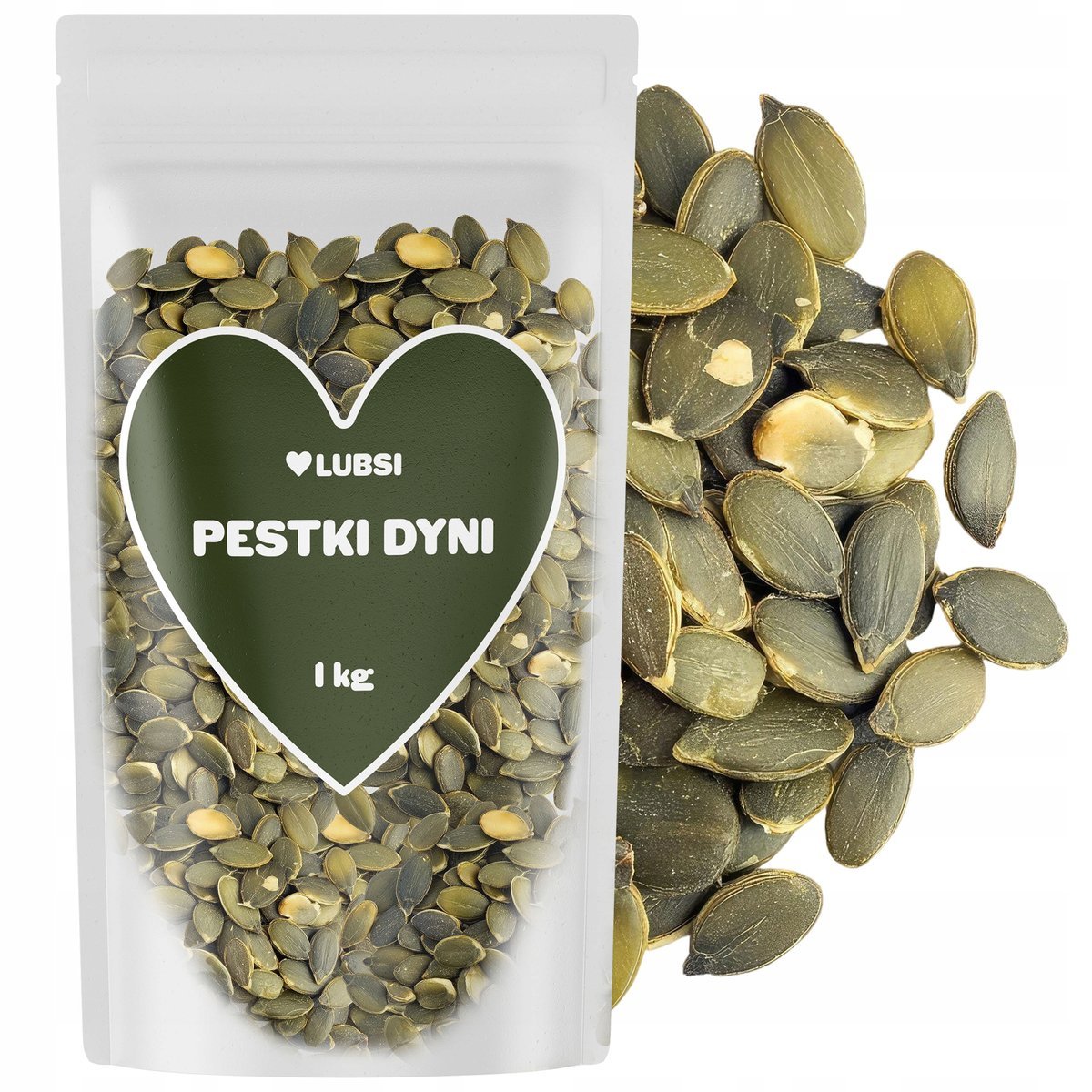 Pestki dyni POLSKIE łuskane 1kg LUBSI naturalne świeże wysoka jakość dynia