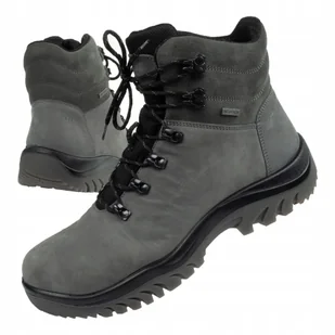 Buty męskie trekkingowe 4F zimowe [OBMH255 25S] - Buty trekkingowe męskie - miniaturka - grafika 1