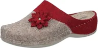 Kapcie damskie - Dr. Brinkmann Damskie kapcie Nerpio Home, czerwone, rozmiar 38 EU, czerwony, 38 EU - miniaturka - grafika 1