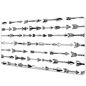 Podkładki na biurko - Mata ochronna na blat Strzały geometryczne 90x45cm - miniaturka - grafika 1